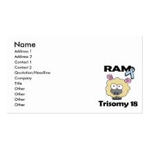 RAM Trisomy 18 Business Card Template
