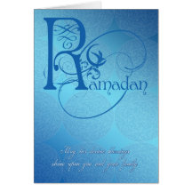 ramadan card blue