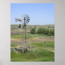 Ranch Windmill - Eastern Washington Print
