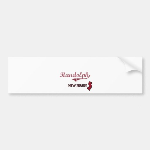 Randolph New Jersey City Classic Bumper Sticker