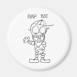 Rap Bot Fridge Magnets