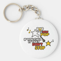 RAP IS NOW POP T SHIRT KEYCHAIN
