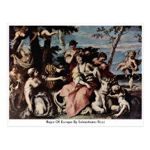 Rape Of Europe By Sebastiano Ricci Postcards