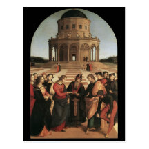 Raphael Marriage of the Virgin Postcard
