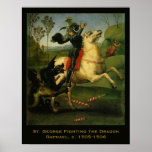 Raphael:"St. George Fighting the Dragon" Art Poster