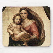 Raphael's "Sistine Madonna" Detail (circa 1513) Mousepads