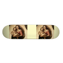 Raphael's "Sistine Madonna" Detail (circa 1513) Skateboard Deck