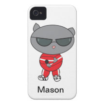 Rapper Cat in Track Suit Case-Mate iPhone 4 Cases