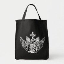 Raptor Jesus Loves You Canvas Bags