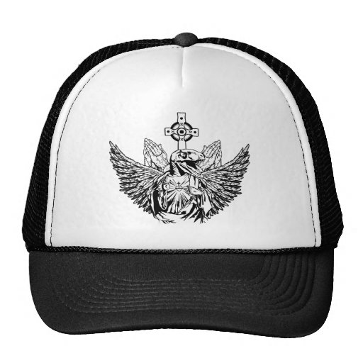 Raptor Jesus Loves You Trucker Hats