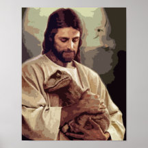 Raptor Jesus Print