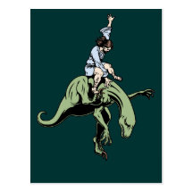 Raptor Rodeo Jesus Postcards