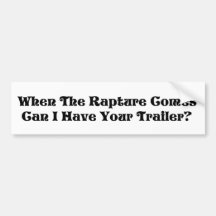 Rapture Garage Sale Bumper Sticker