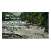 Raquette Falls, Adirondack Mountains rare Photochr Business Card Template