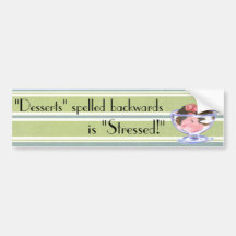Raspberry Dessert Bumper Sticker