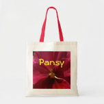 "Raspberry Pansy"  Budget Bag