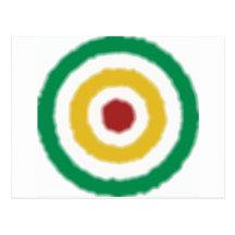 Rasta Bullseye Postcards