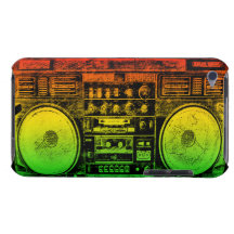 Rasta ghetto blaster iPod touch Case-Mate case