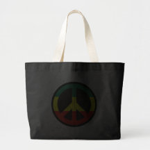 Rasta Peace Symbol Canvas Bags