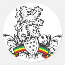 Rasta shield stickers