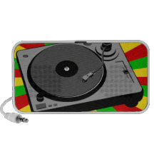 Rasta Turntable iPod Speakers
