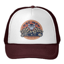 Rat Man Rusted Customs Mesh Hat