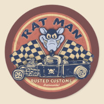 Rat Man Rusted Customs stickers
