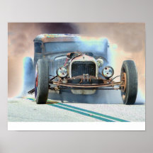 Rat Rod Burnout Print
