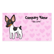 Rat Terrier / Toy Fox Terrier Love Business Card Templates
