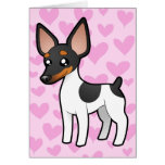 Rat Terrier / Toy Fox Terrier Love Card