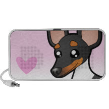 Rat Terrier / Toy Fox Terrier Love iPod Speaker