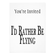 Rather Be Flying Personalized Announcement