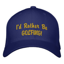 Rather be Golfing CAP Embroidered Baseball Cap