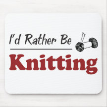 Rather Be Knitting Mouse Mat