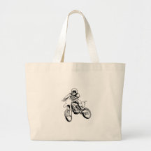 Rather Be Playing In The Dirt (Black/White) Tote Bag
