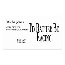 Rather Be Racing Business Card Template