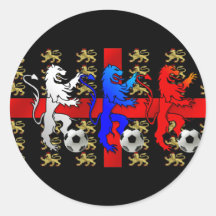 Rather Spiffy Three Lions football stickers