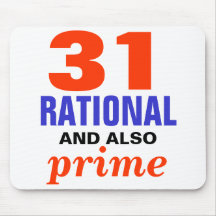 Rational and Also Prime Mousepad