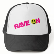 Rave On - Raver Music DJ Clubbing hats