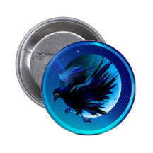 Raven and Moon-Buttons
