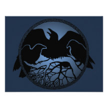Raven Art Invitations Personalized Native Art Card