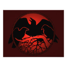 Raven Art Invitations Personalized Native Art Card