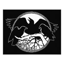 Raven Art Invitations Personalized Native Art Card