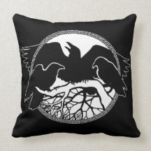 Raven Art Pillows First Nations Wildlife Pillows