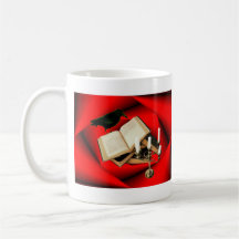 Raven, Book & Candle Coffee Mugs