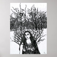 Raven Girl Poster