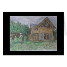 raven house greeting card