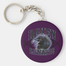 Raven Lunatic Keychain