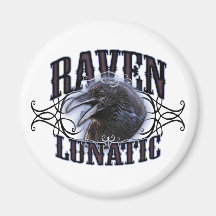 Raven Lunatic Magnet