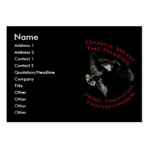 Raven the Transformer Business Card